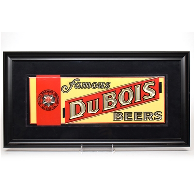 Du Bois Famous Beers 1930s Tin-Over-Cardboard Sign EXCELLENT RARE