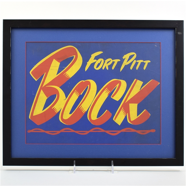 Fort Pitt Bock Cardboard Sign