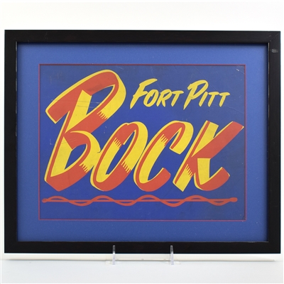 Fort Pitt Bock Cardboard Sign