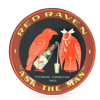 Red Raven Pre-Prohibition Tip Tray PITTSBURGH EXPO