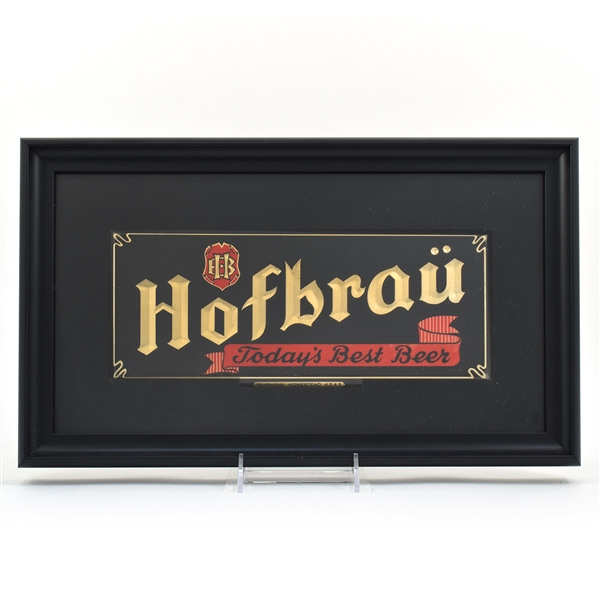 Hofbrau Beer 1930s TOC Tin-Over-Cardboard Sign HOMESTEAD RARE MINTY