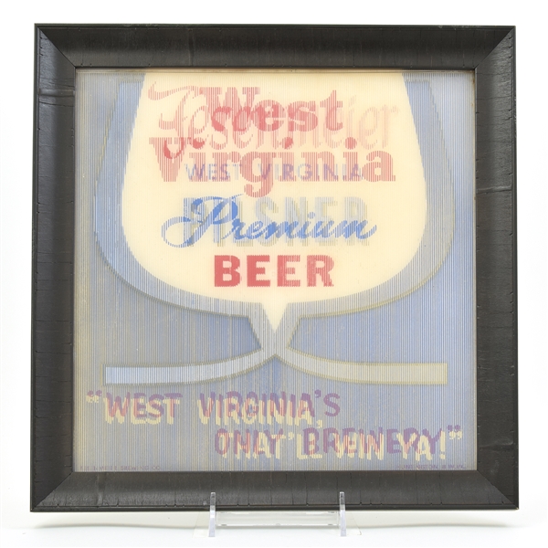 West Virginia-Fesenmeier 1950s Lenticular 3-D Sign