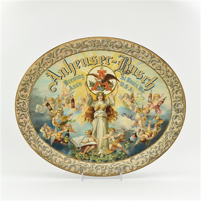 Anheuser-Busch Pre-Prohibition Serving Tray CHERUBS LARGE FORMAT