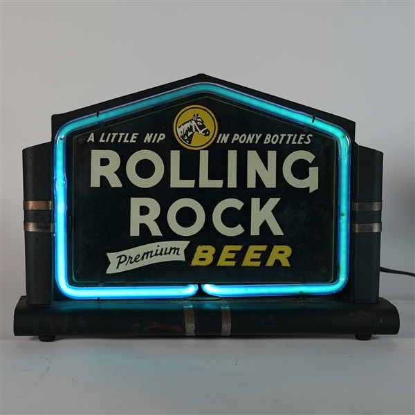 Rolling Rock Little Nip Pony Bottles RPG Neon Sign LACKNER FABULOUS