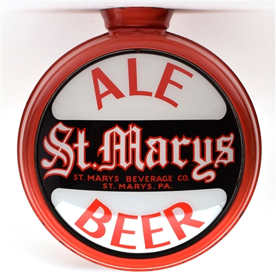 St Marys Ale-Beer 1930s 2-sided RPG Illuminated Globe Sign RARE