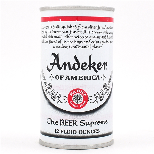 Andeker Beer Test Pull Tab ACTUAL 225-19