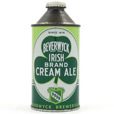 Beverwyck Irish BRAND Cream Ale Cone Top 1878 152-6 SHARP