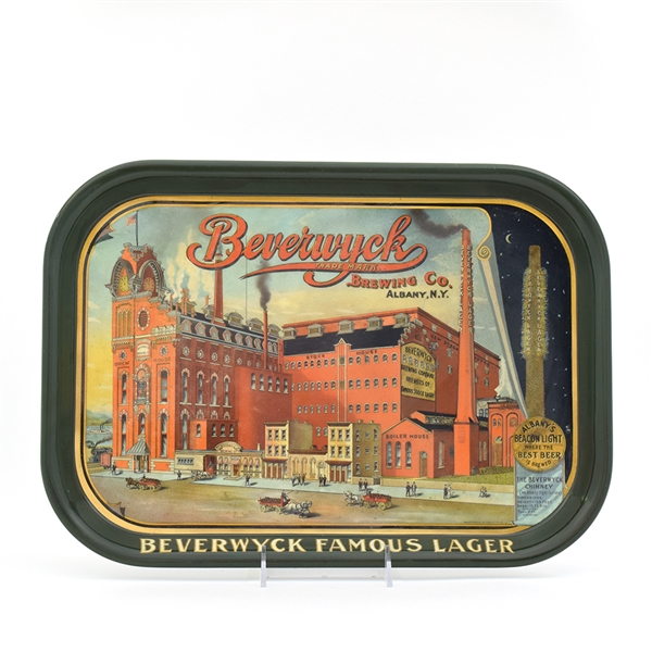 Beverwyck Lager Pre-Prohibition Factory Scene Serving Tray RARE