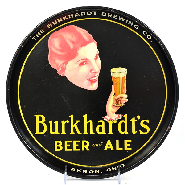 Burkhardts Beer-Ale 1930s Serving Tray