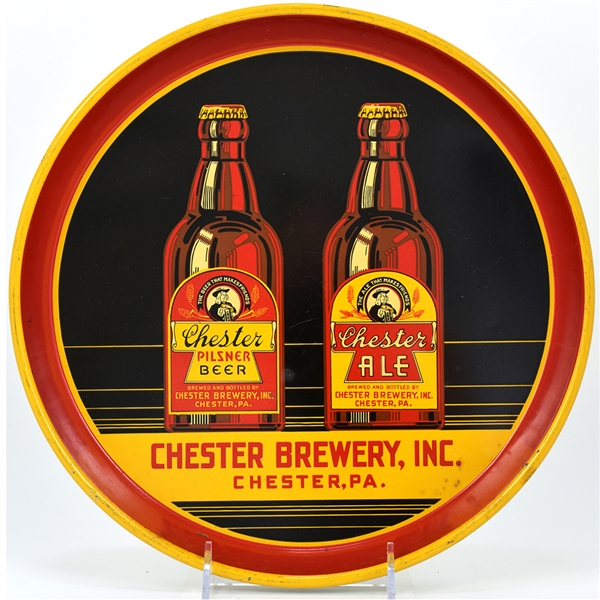 Chester Beer-Ale 1930s Serving Tray STENIES