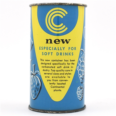 Continental Can Company Promotional Soft Drink Flat Top MINTY