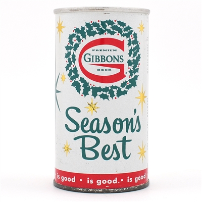 Gibbons Beer SEASONS BEST ZIP Top 68-18 OUTSTANDING BO