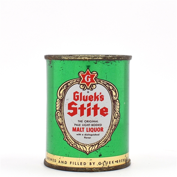 Glueks Stite Malt Liquor 8 Ounce Flat Top 241-6