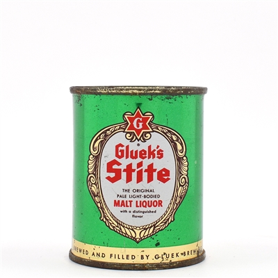 Glueks Stite Malt Liquor 8 Ounce Flat Top 241-6