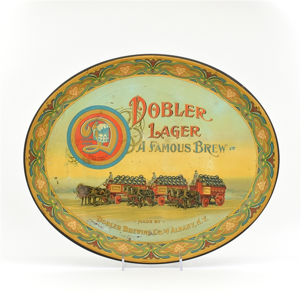 Dobler Lager Pre-Prohibition Factory Scene Serving Tray