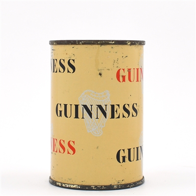 Guinness Irish Flat Top Beer Can  9 2/3 OZ SCARCE FLAT