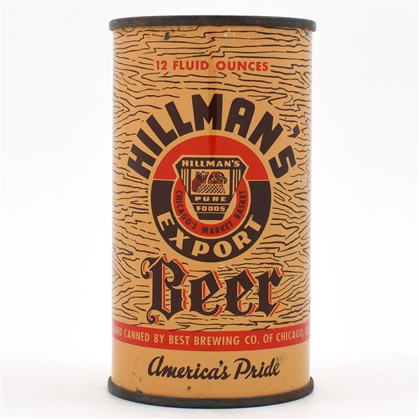 Hillmans Beer Instructional Flat Top BEST IRTP SCARCE 82-15 USBCOI 395