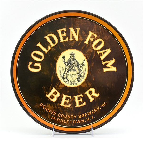 Golden Foam Beer 1930s Serving Tray MINTY SCARCE