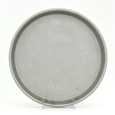 Hanleys Ale 1940s Aluminum Serving Tray BULLDOG