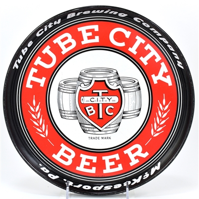 Tube City Beer 1940s Serving Tray