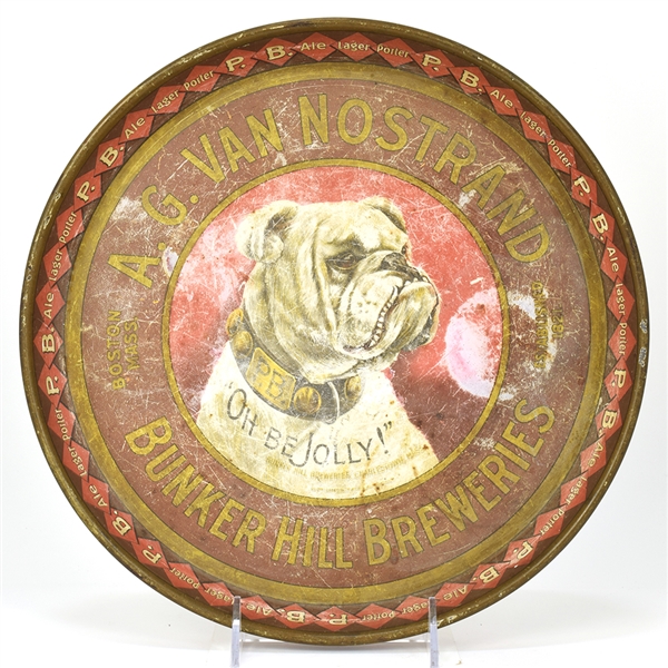 Van Nostrand Bunker Hill Brewery Pre-Pro Serving Tray BULLDOG