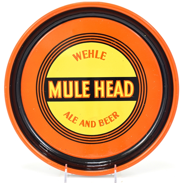 Wehle Mule Head Ale-Beer 1930s Serving Tray