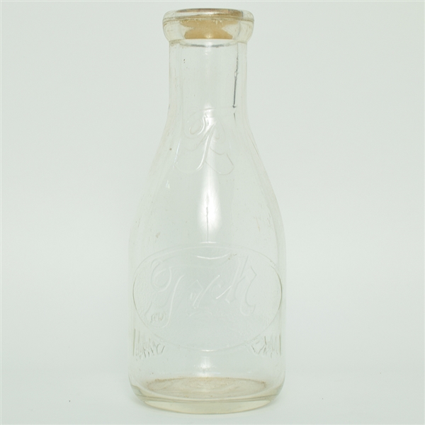 Tech Prohibition Era Embossed 1 QT Milk Bottle YOUNGSTOWN MINTY