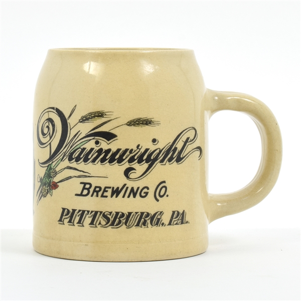 Wainwright Brewing Pre-Proh Glazed Earthenware Mug RARE