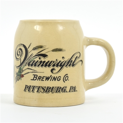 Wainwright Brewing Pre-Proh Glazed Earthenware Mug RARE