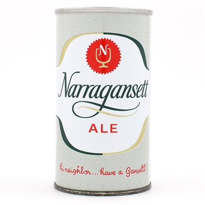 Narragansett ALE Zip Top SPLIT LABEL UNLISTED RARE