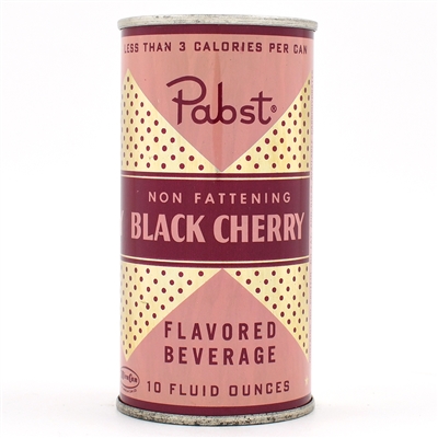 Pabst Black Cherry Diet Soda 10 Ounce Flat Top MINTY