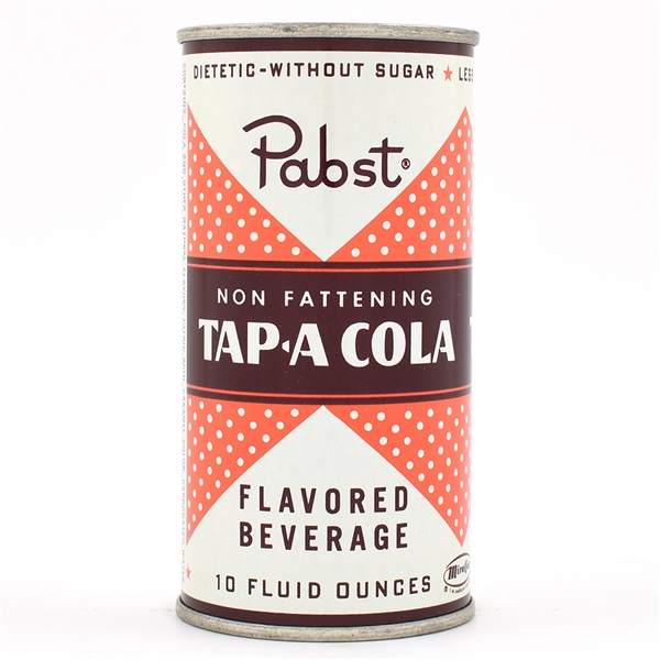 Pabst Tap-a-Cola Diet Cola 10 Ounce Soda Flat Top MINTY