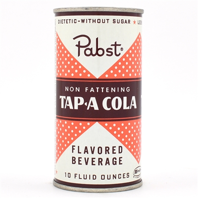 Pabst Tap-a-Cola Diet Cola 10 Ounce Soda Flat Top MINTY