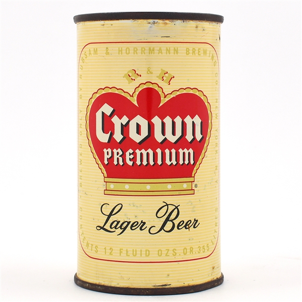 R and H Crown Premium Beer Flat Top 123-2