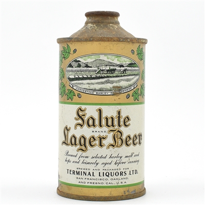 Salute Beer Cone Top SCARCE 182-31