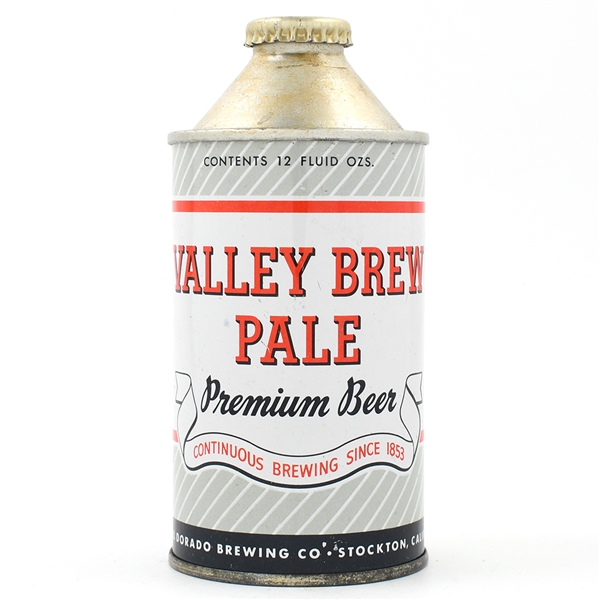 Valley Brew Pale Beer Cone Top IRTP 188-11 EXCELLENT