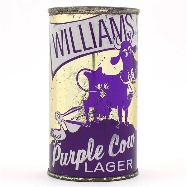 Williams Purple Cow Beer FLAT Top FITZGERALD 146-6 RARE