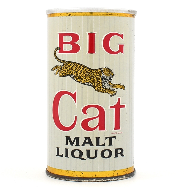 Big Cat Malt Liquor Zip Top MILWAUKEE CLEAN 39-32