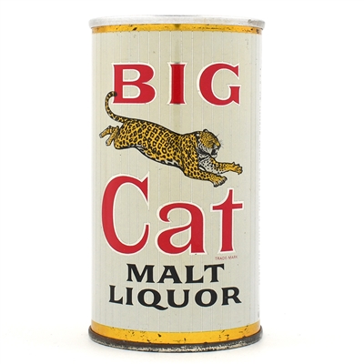 Big Cat Malt Liquor Zip Top MILWAUKEE CLEAN 39-32