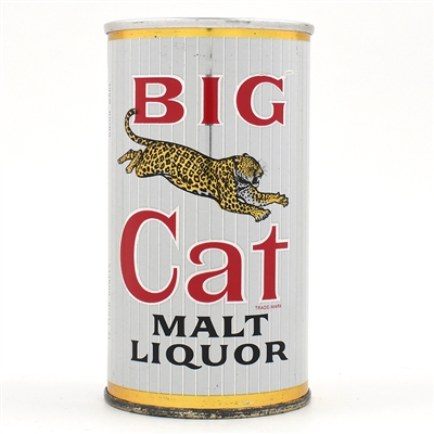 Big Cat Malt Liquor Zip Top PEORIA SHARP 39-30