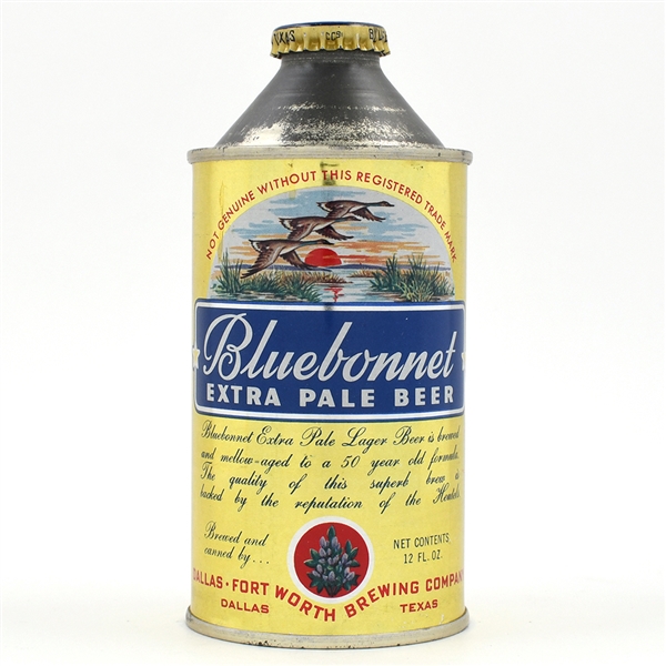 Bluebonnet Beer Cone Top NON-IRTP 153-32 MINTY