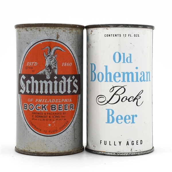 Schmidts Old Bohemian Bock Flat Tops 104-28 and 131-33