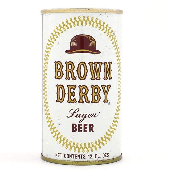 Brown Derby Beer Fan Tab ENAMEL 46-13 SWEET