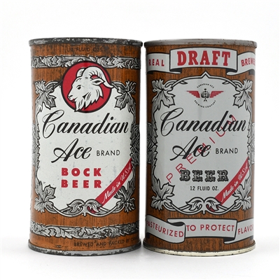 Canadian Ace Bock and Draft Flat Tops 48-16 and 48-18