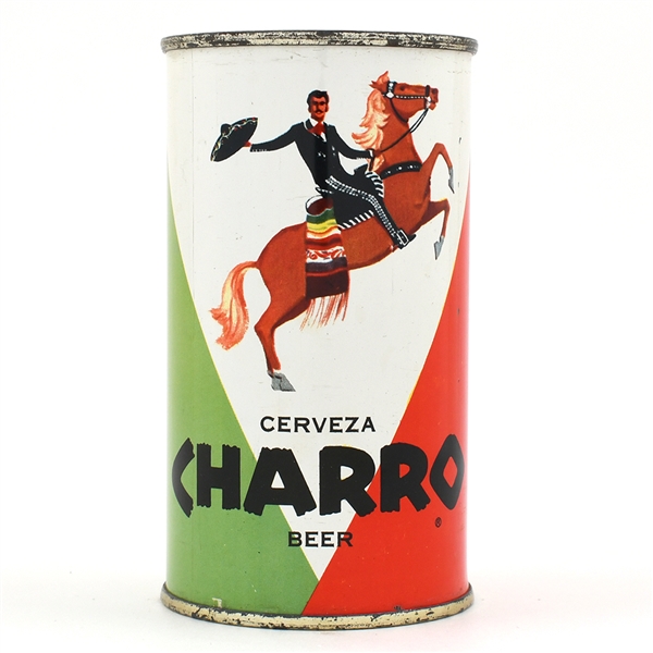 Charro Beer Flat Top RARE CLEAN 49-21