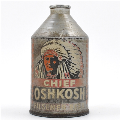 Chief Oshkosh Beer Crowntainer SCARCE 192-25