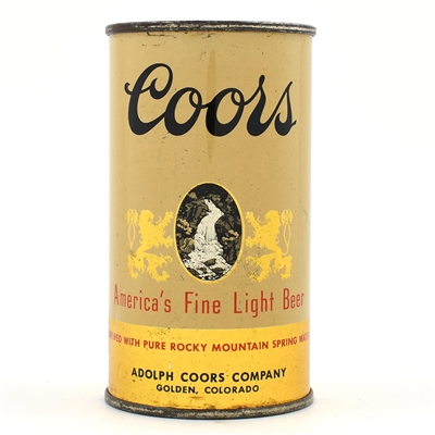 Coors Beer Flat Top UNLISTED L51-20 NO BANQUET