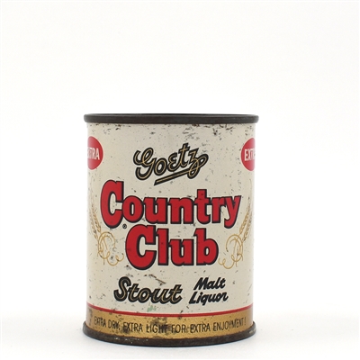 Country Club STOUT Malt Liquor 8 Ounce Flat Top 240-28