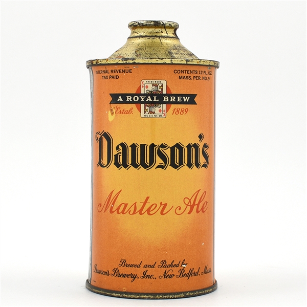 Dawsons Master Ale Cone Top 158-26 CLEAN