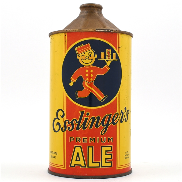 Esslingers Premium Ale Quart Cone Top 208-10